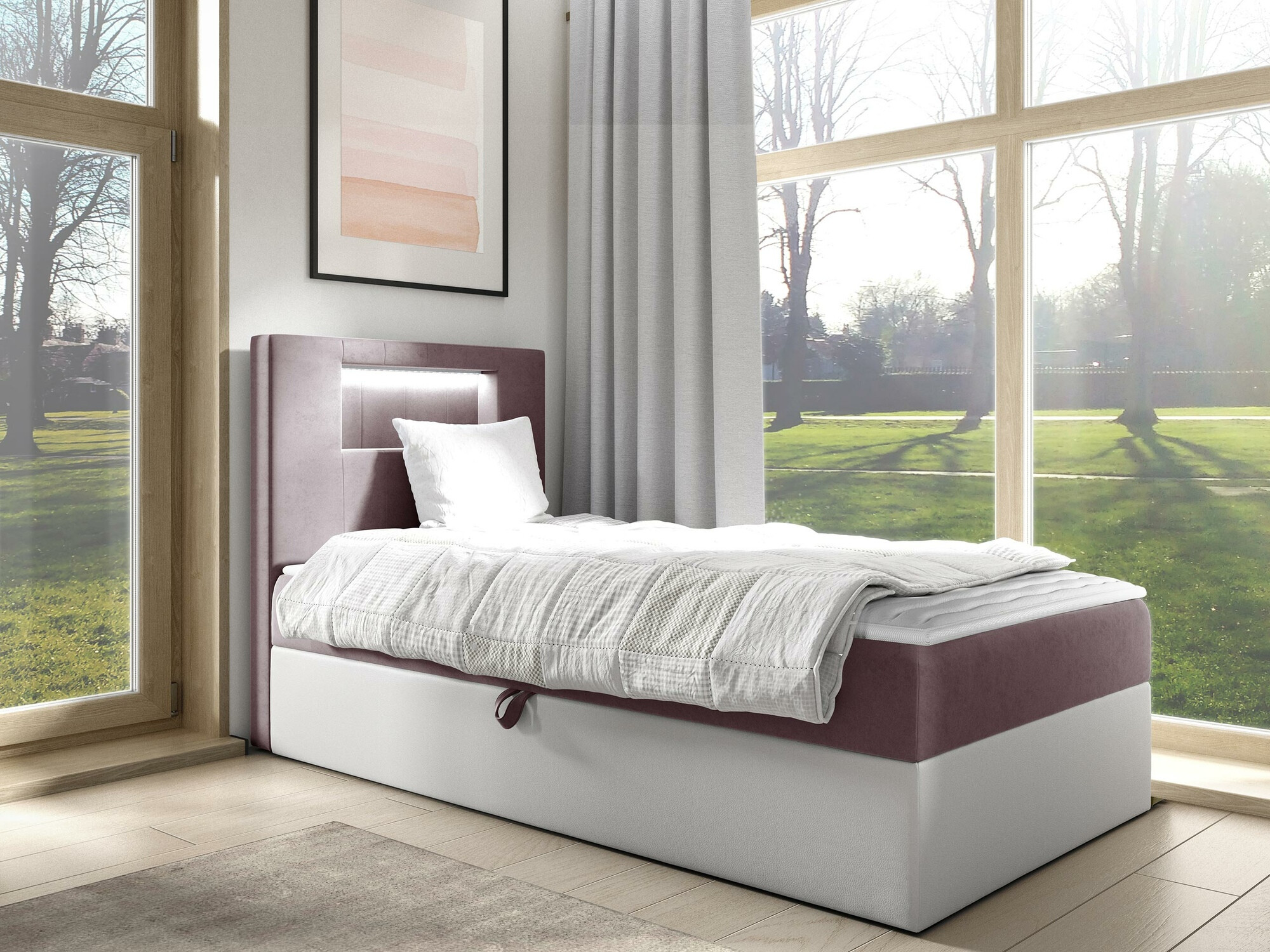 Boxspring krevet Baltimore 169 (Soft 017 + Fresh 9)