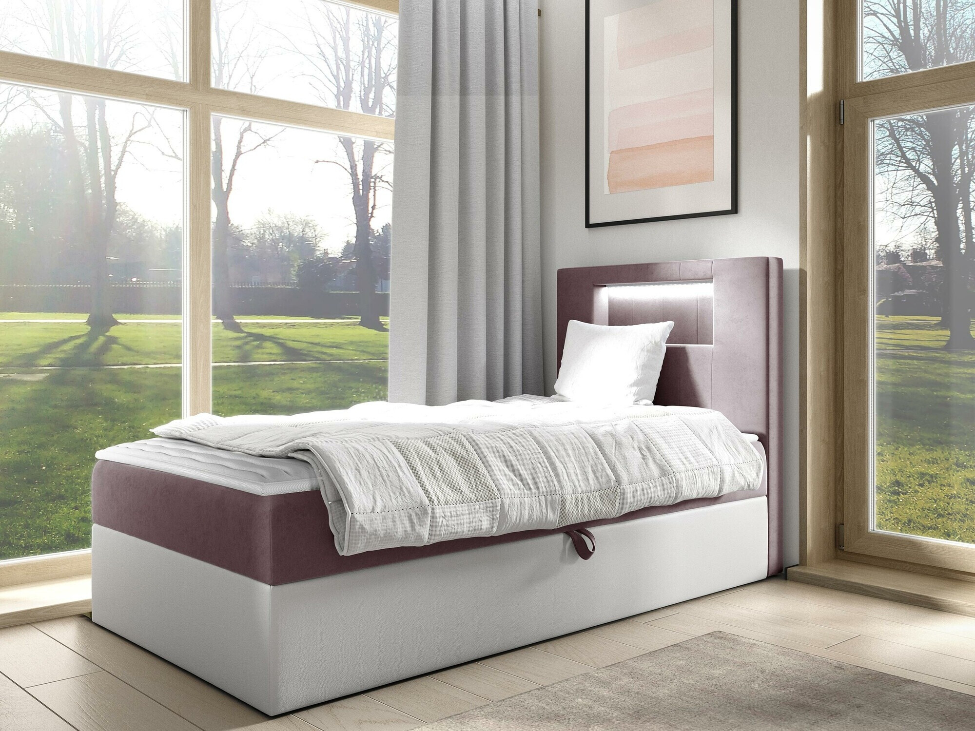 Boxspring krevet Baltimore 169 (Soft 017 + Fresh 9)