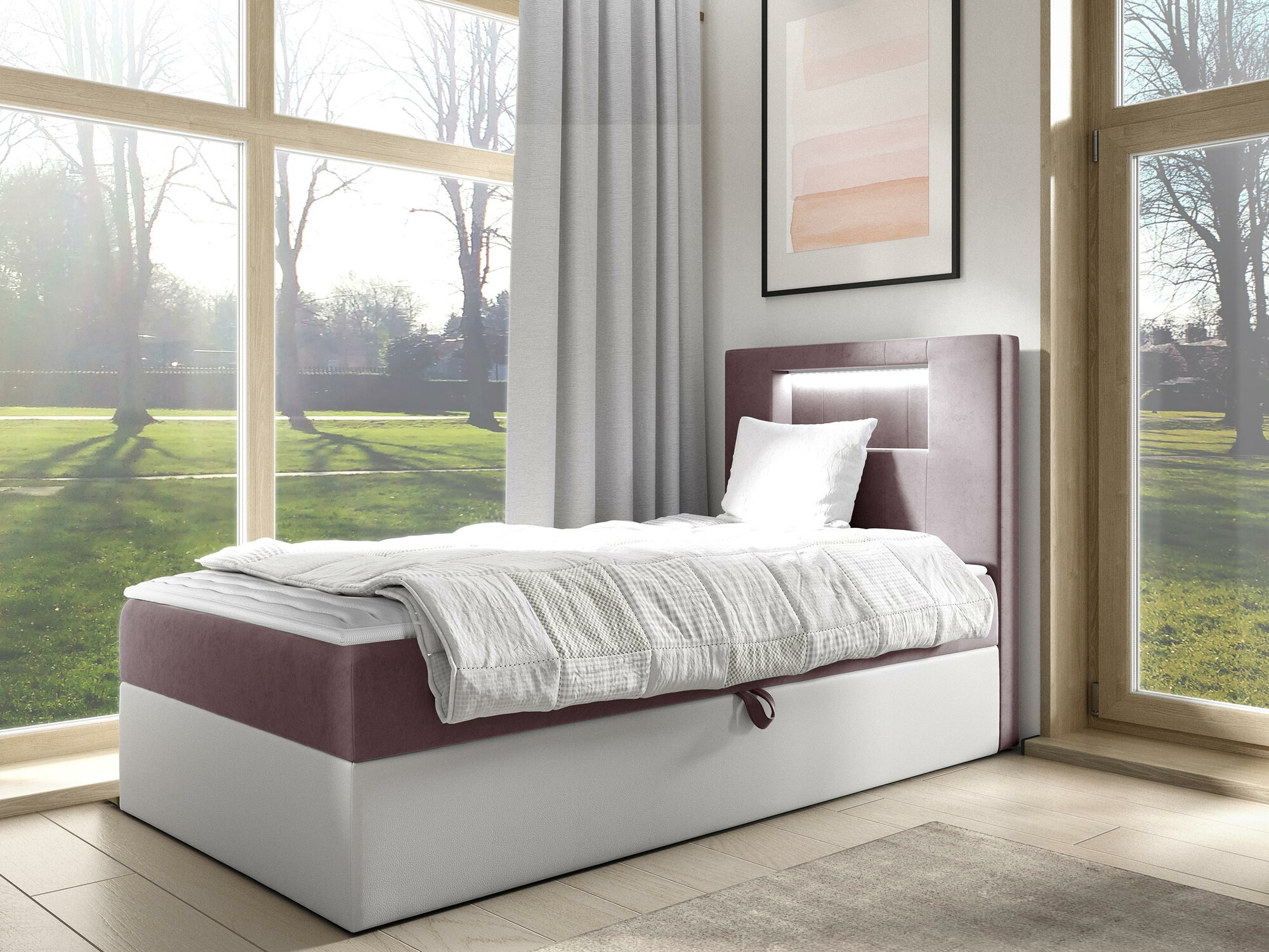 Boxspring krevet Baltimore 169 (Soft 017 + Fresh 9)