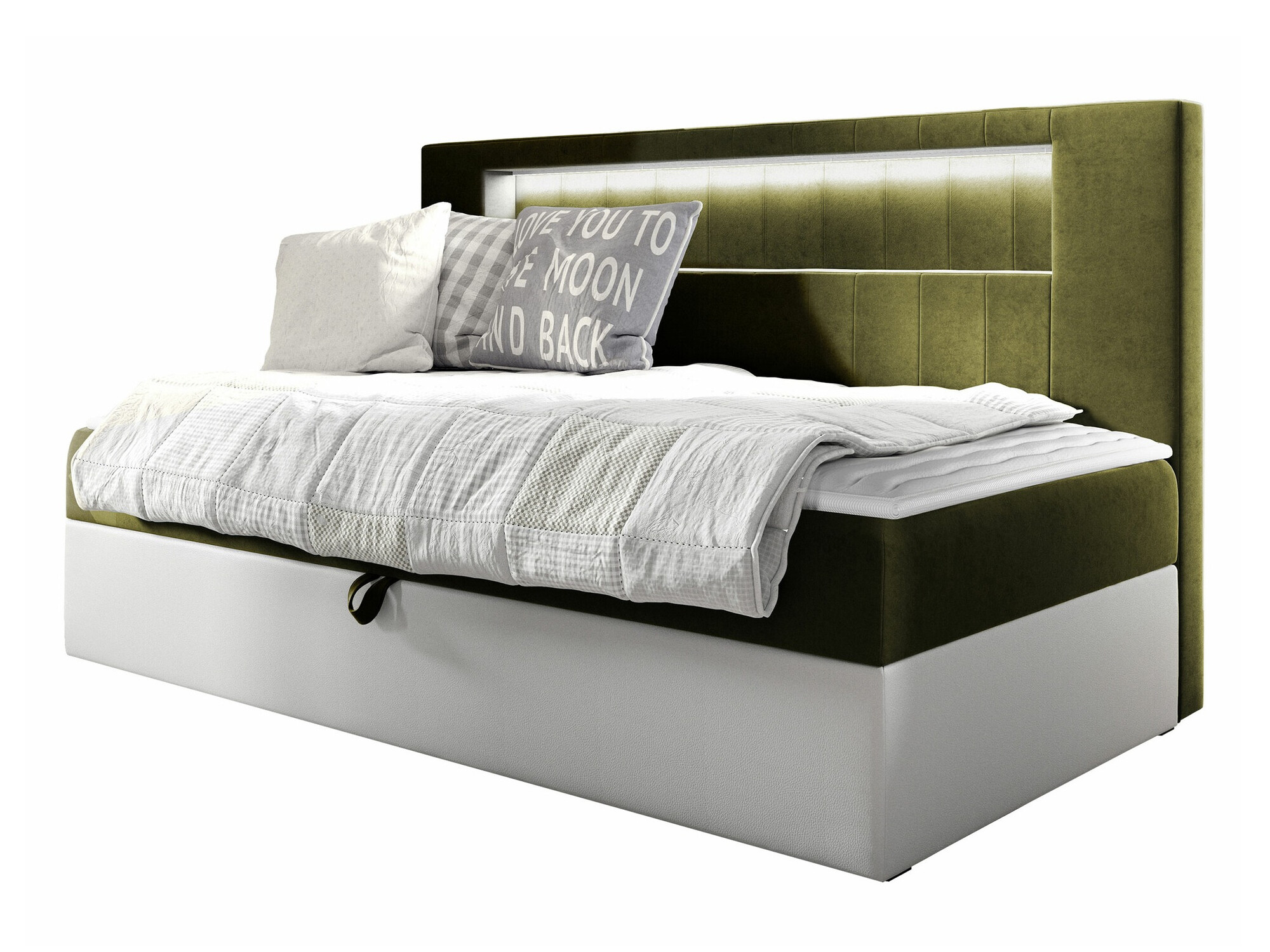 Boxspring krevet Baltimore 168 (Soft 017 + Fresh 12)