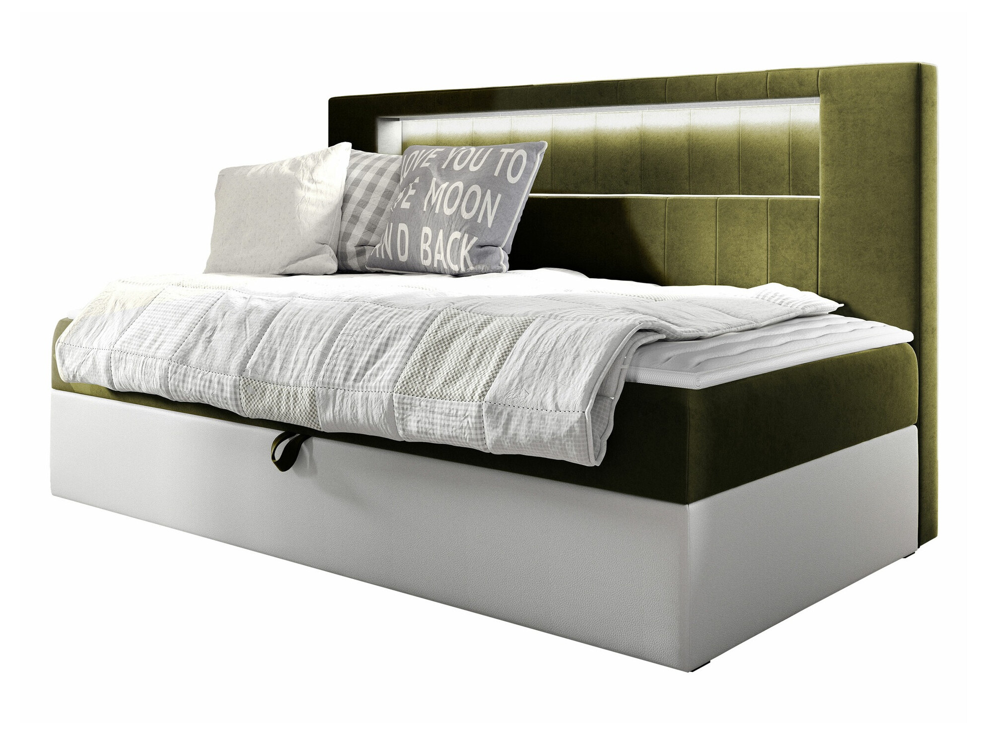 Boxspring krevet Baltimore 168 (Soft 017 + Fresh 12)