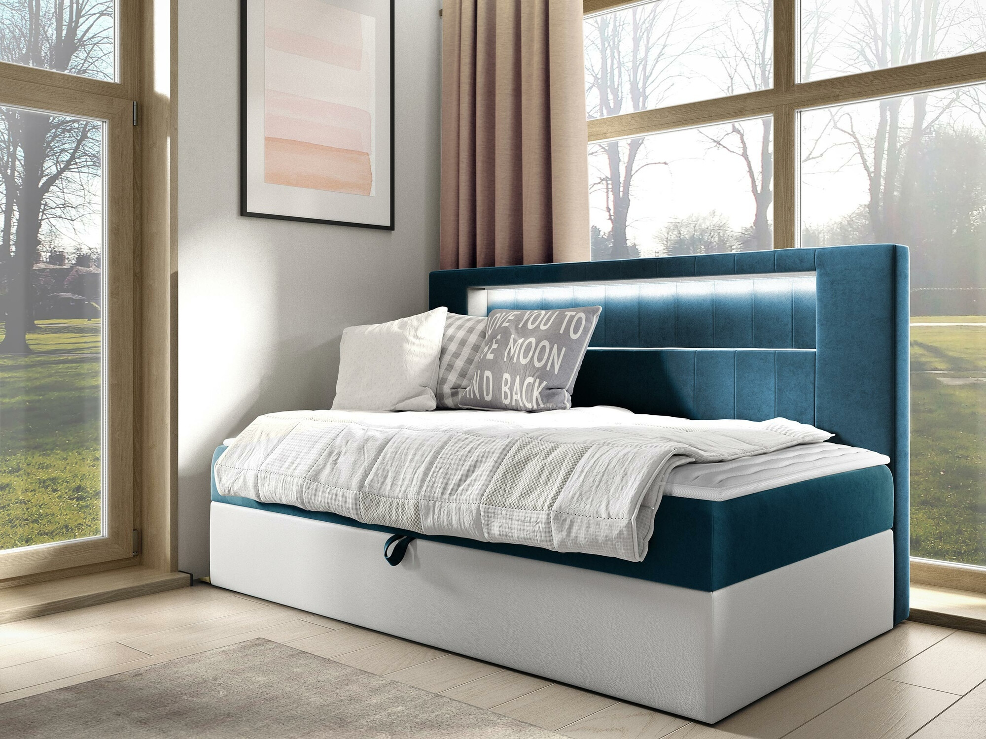 Boxspring krevet Lucus IV (Soft 017 + Fresh 34)