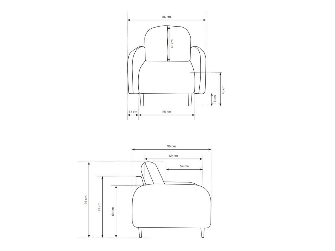 Fotelja Kingston 155 (Elma 07)