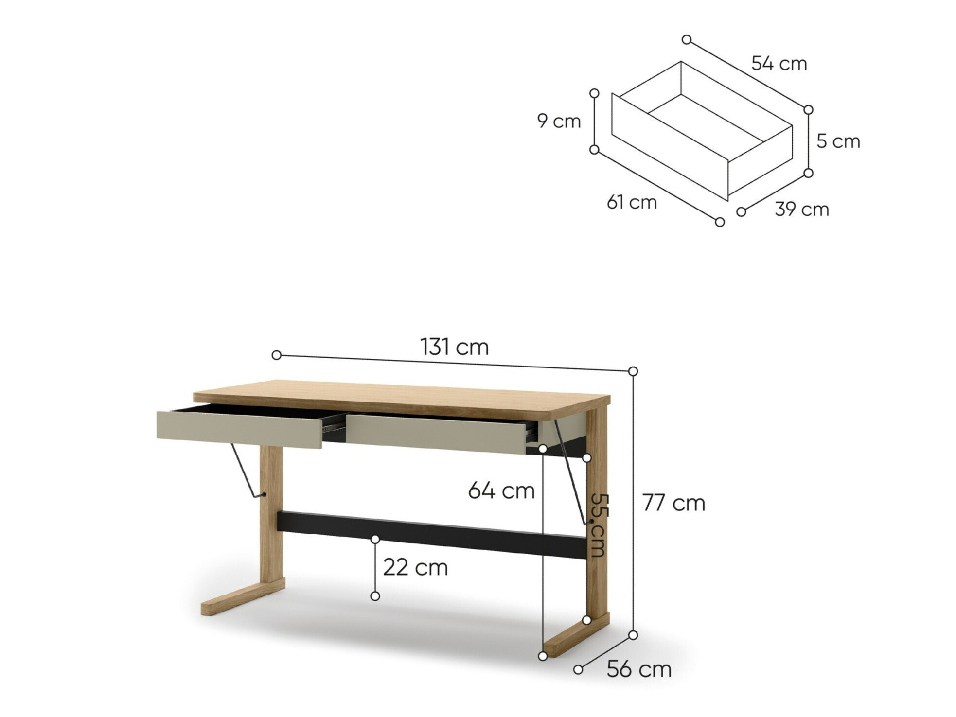 Kancelarijski sto Feleliu 105