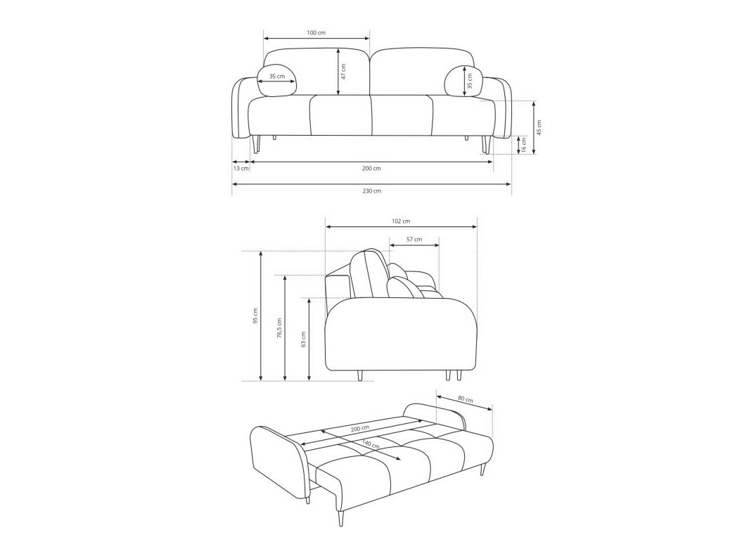 Sofa na razvlačenje Kingston 151 (Elma 4)