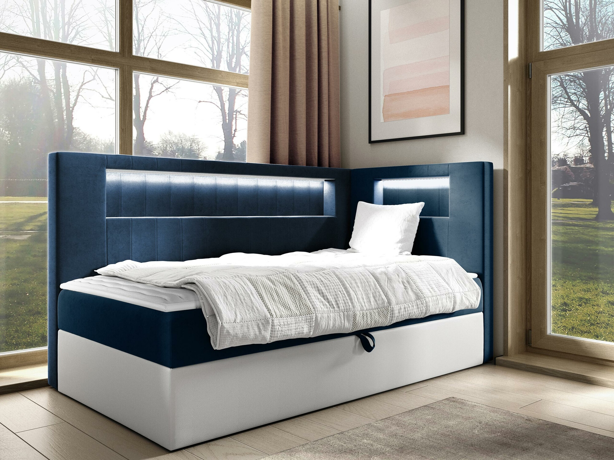 Boxspring krevet Baltimore 172 (Soft 017 + Fresh 11)