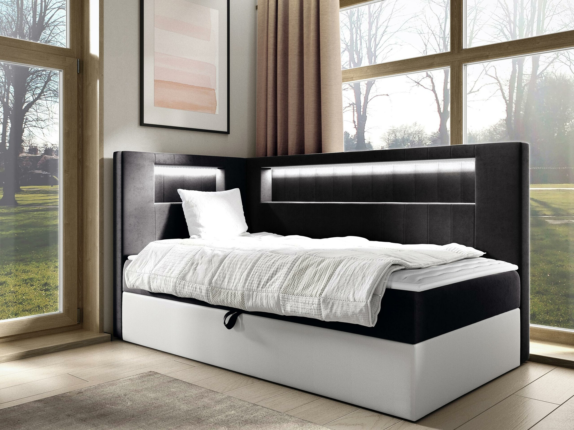 Boxspring krevet Baltimore 172 (Soft 017 + Fresh 17)