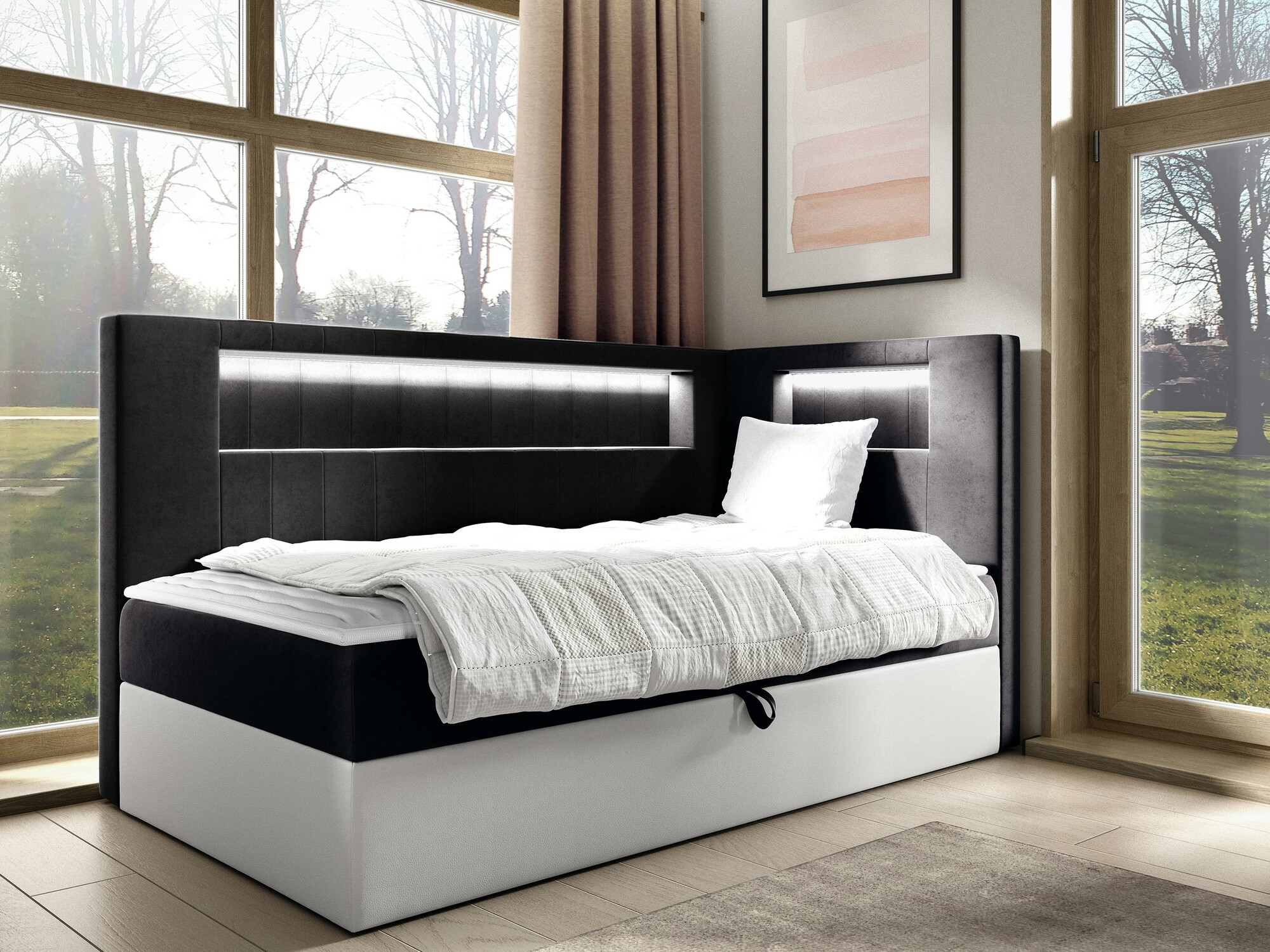 Boxspring krevet Baltimore 172 (Soft 017 + Fresh 17)