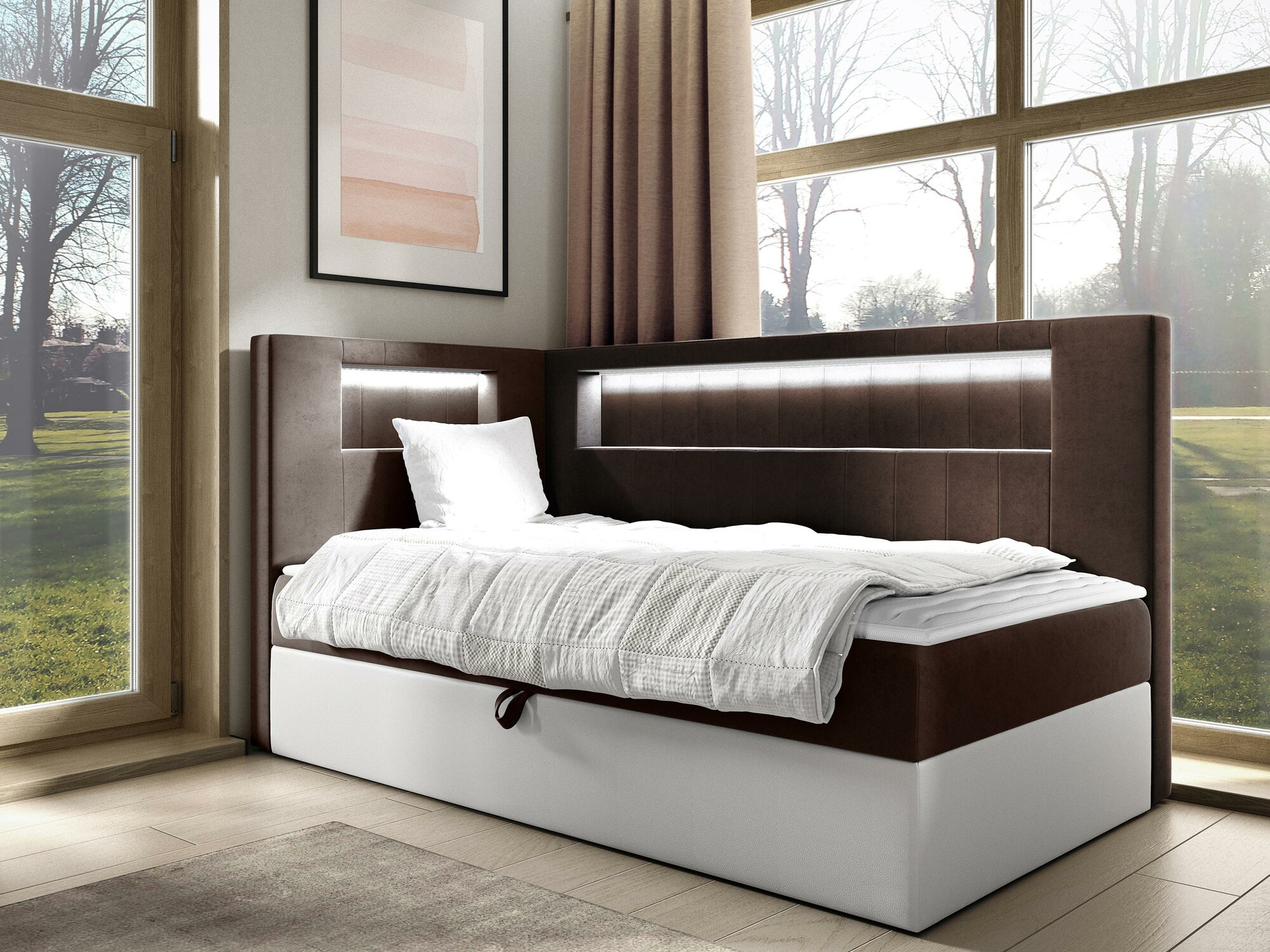 Boxspring krevet Baltimore 172 (Soft 017 + Fresh 4)