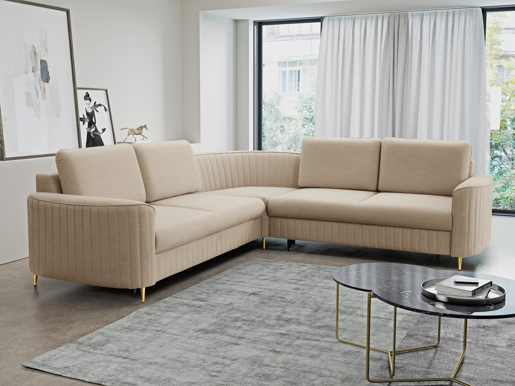 Ugaona sofa Kingston 157 (Castel 15)