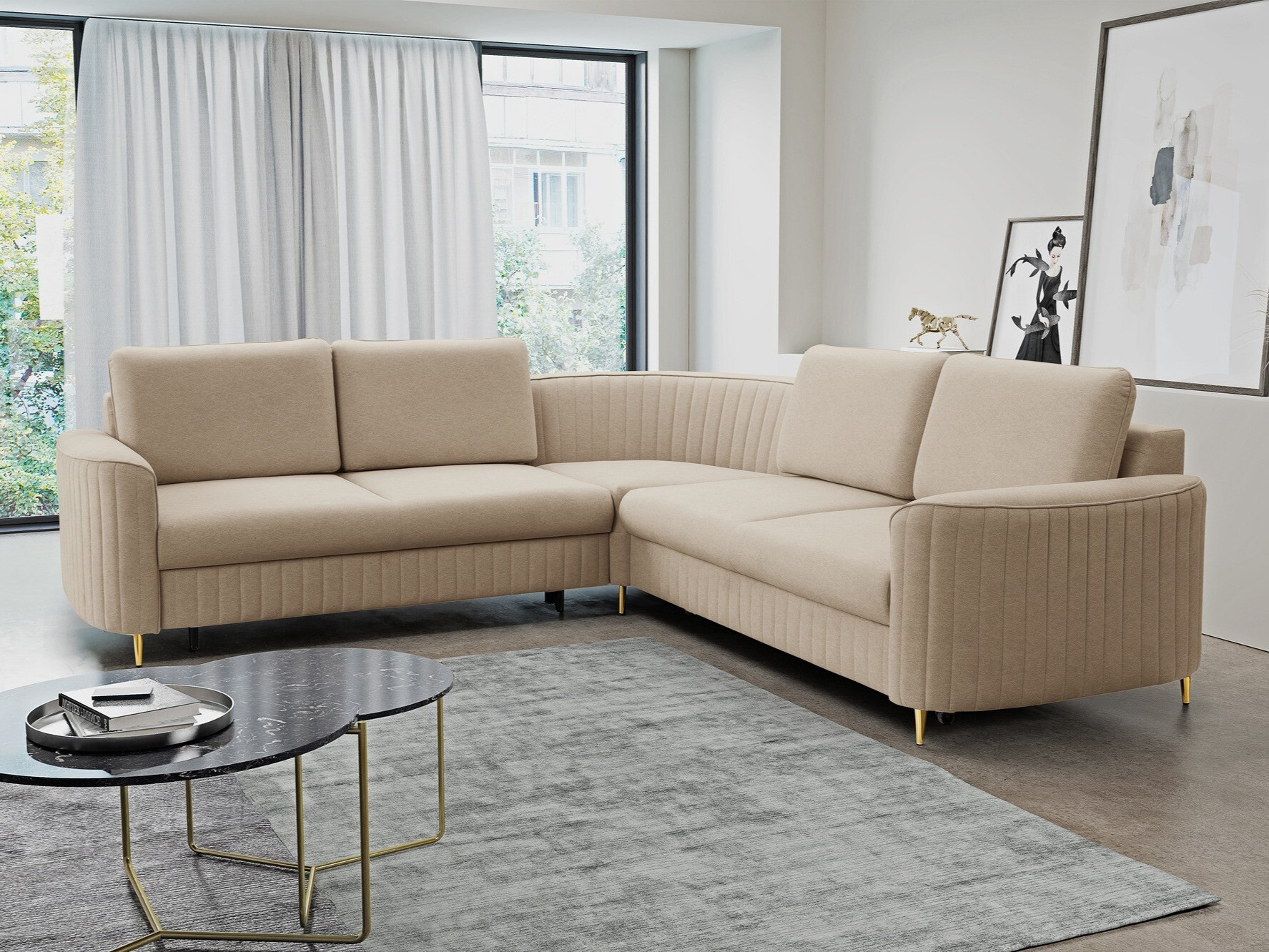 Ugaona sofa Kingston 157 (Castel 15)