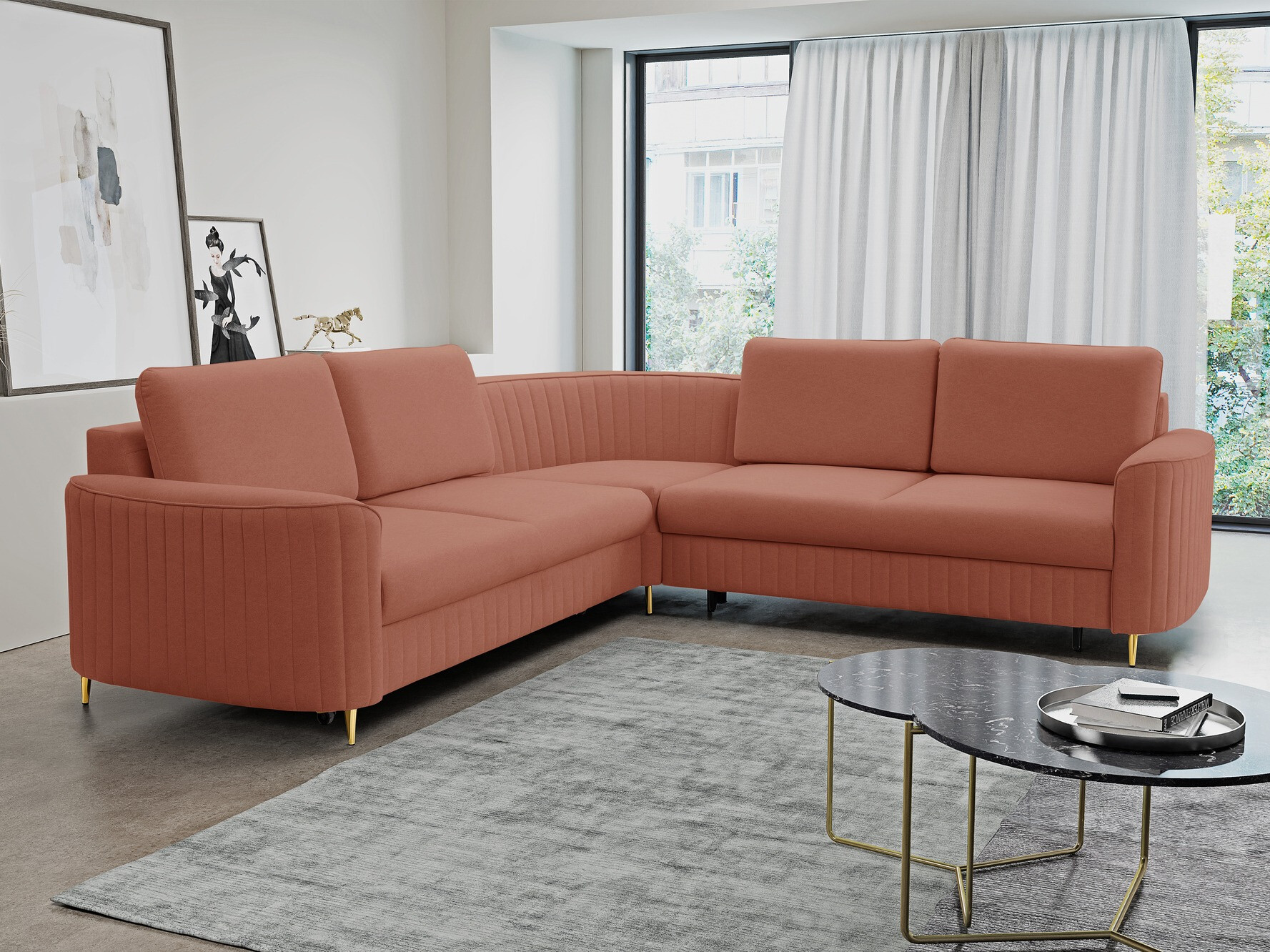 Ugaona sofa Kingston 157 (Castel 55)