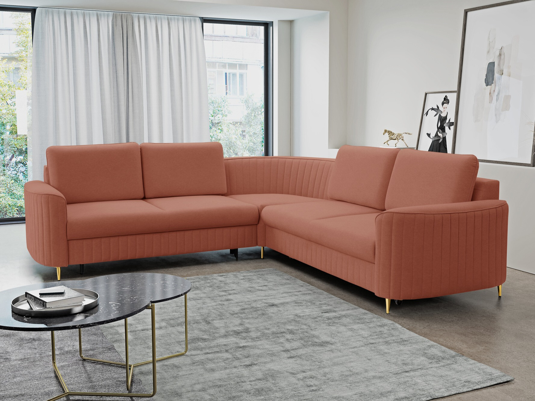 Ugaona sofa Kingston 157 (Castel 55)