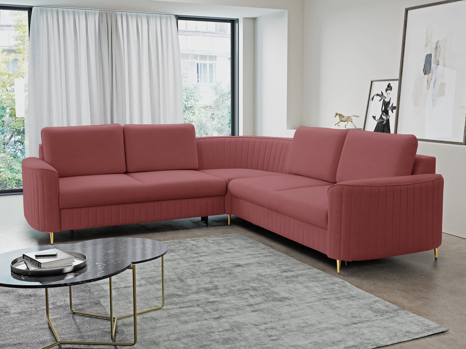 Ugaona sofa Kingston 157 (Castel 59)
