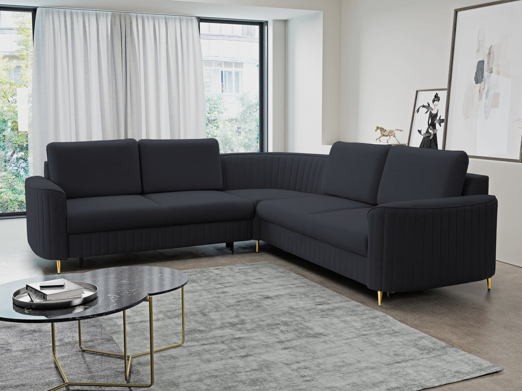 Ugaona sofa Kingston 157 (Castel 79)