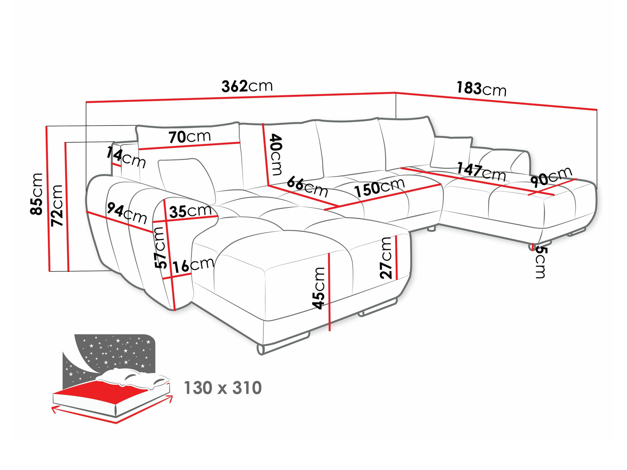 Ugaona garnitura Camden 101 (Velo 626)