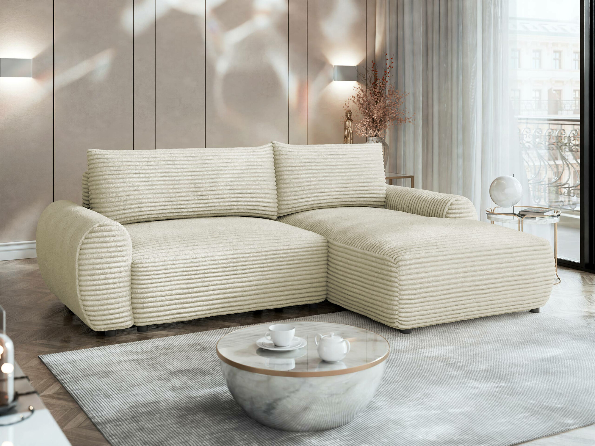 Ugaona sofa TrendyNest 103 (Tilia 03)