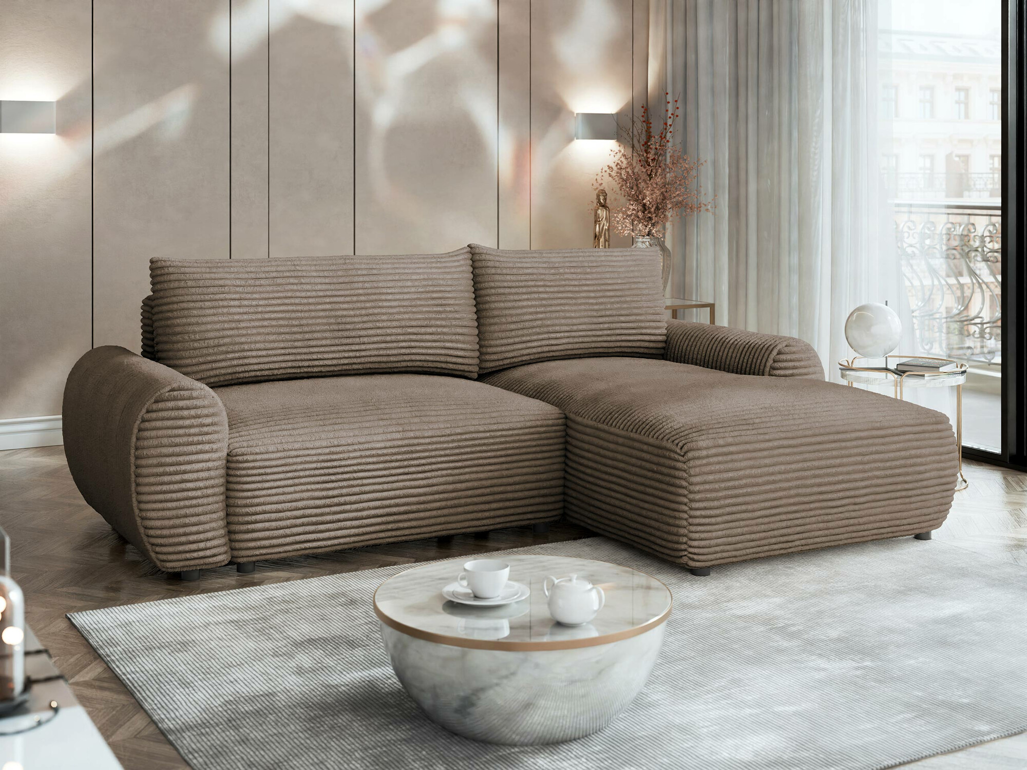 Ugaona sofa TrendyNest 103 (Tilia 17)