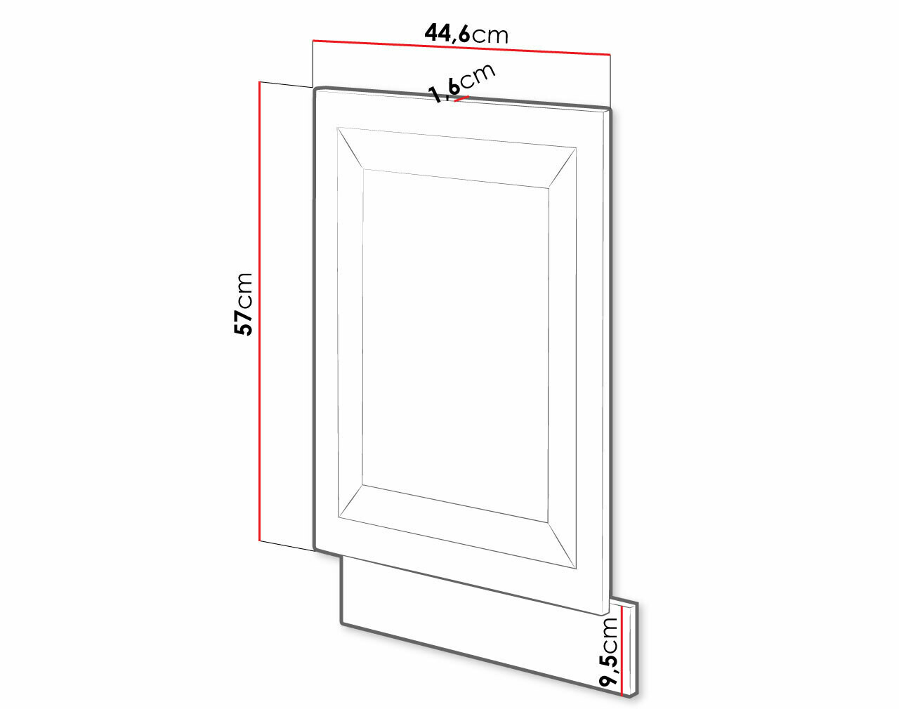Vrata mašine za pranje posuđa Retro Grey 144