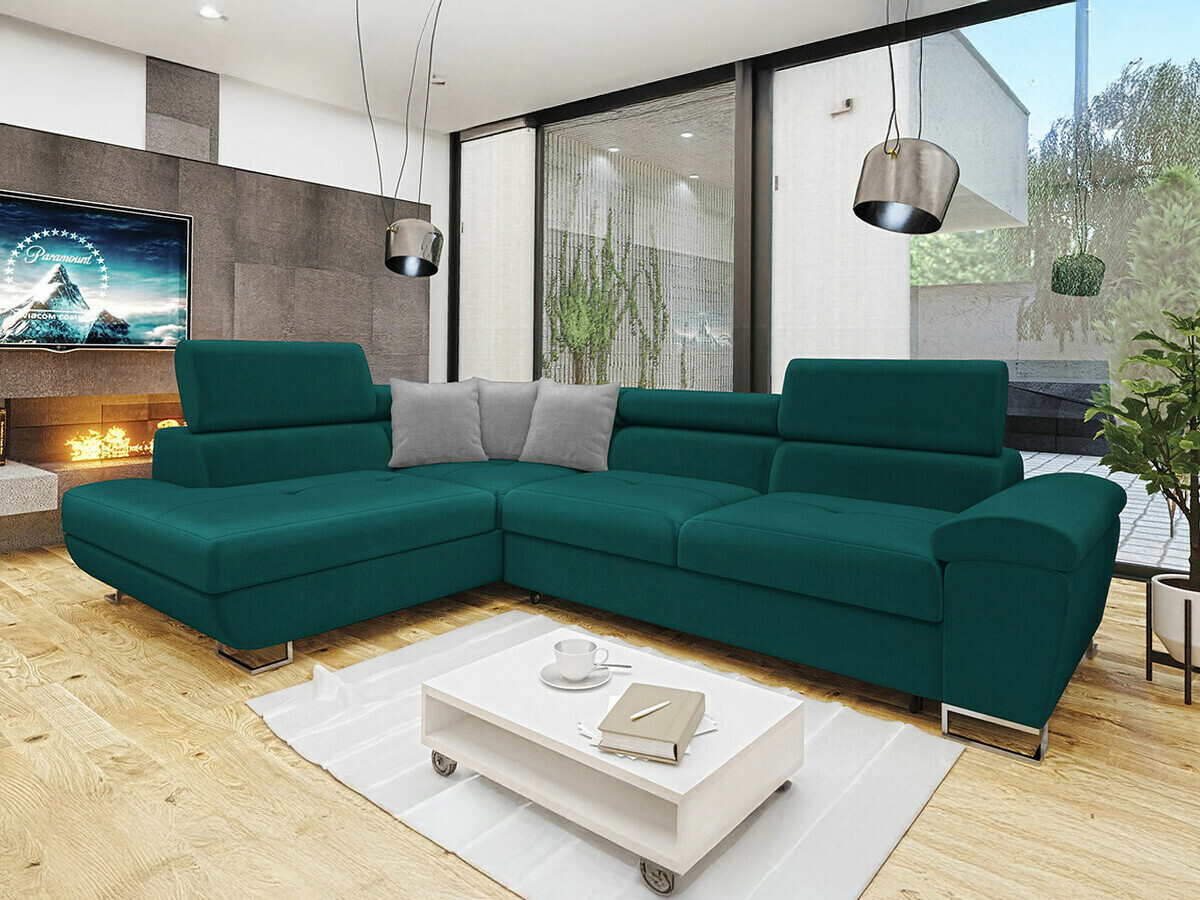 Ugaona sofa Comfivo 166 (Magic Velvet 2221 + Magic Velvet 2240)