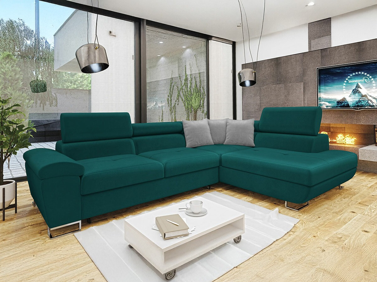 Ugaona sofa Comfivo 166 (Magic Velvet 2221 + Magic Velvet 2240)