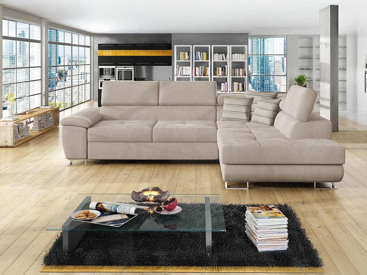 Ugaona sofa Comfivo 166 (Uttario Velvet 2979 + Senegal 825)