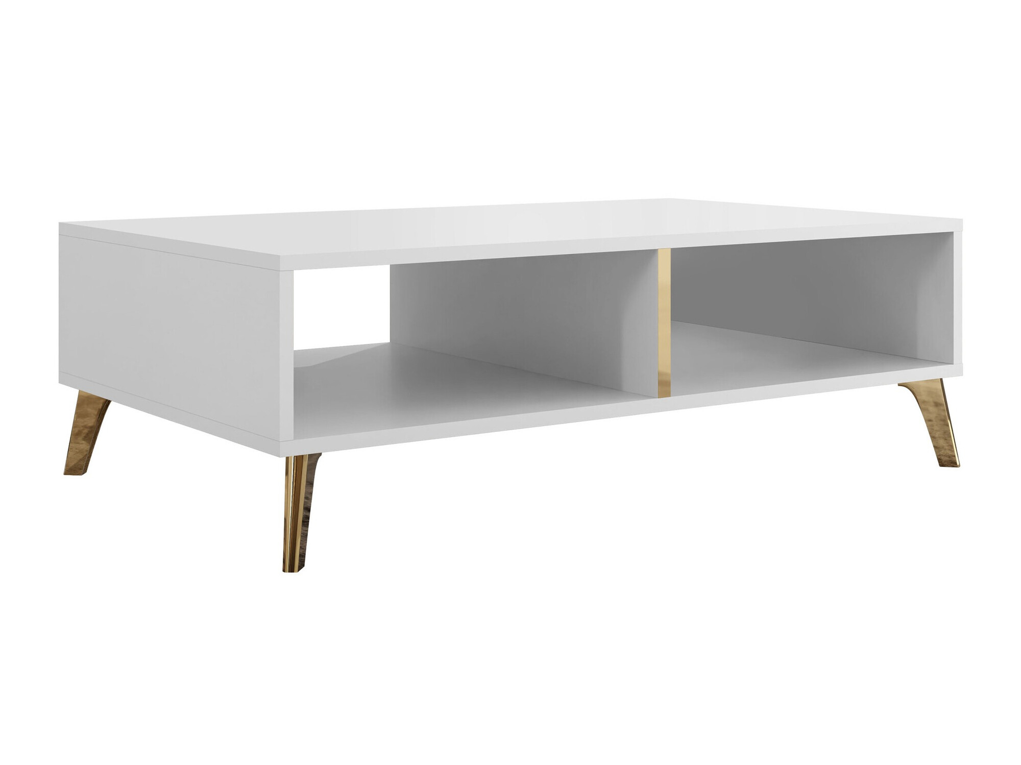 Set za dnevnu sobu Teslomo 102 (Belo + Sjajno belo)