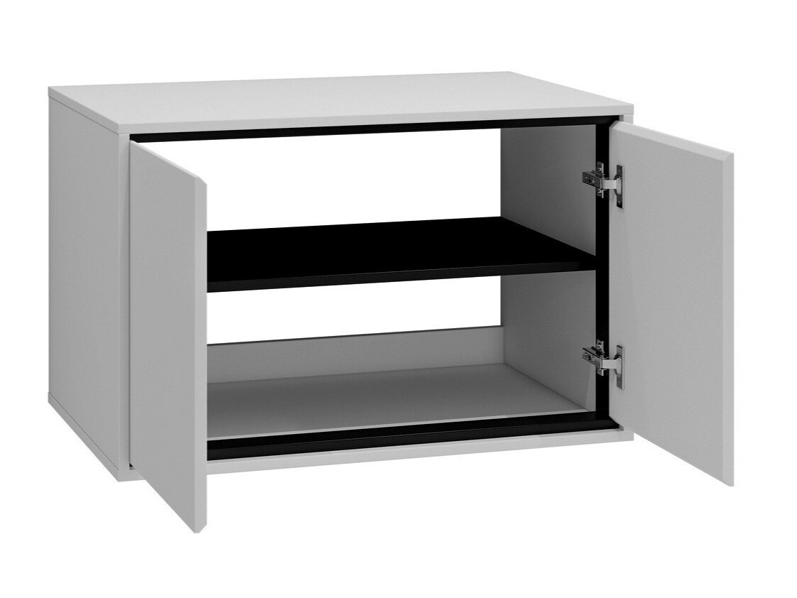 Set za kupatilo Tecavu 105 (Sjajno belo + Belo)