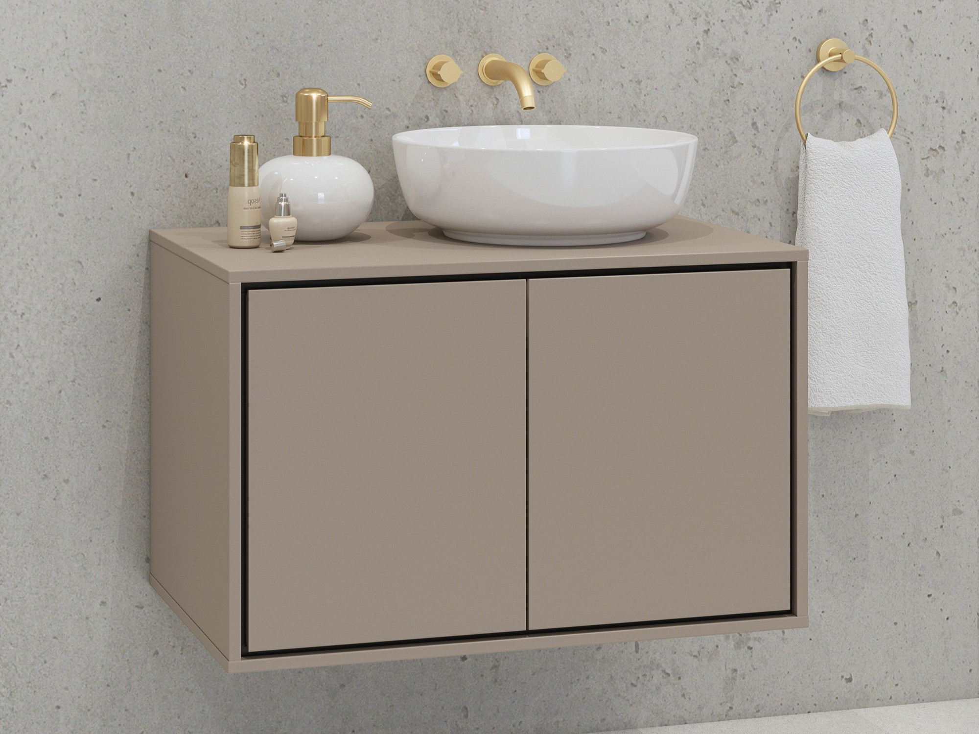 Zidni kupatilski ormarić za umivaonik Tecavu 103 (Congo)