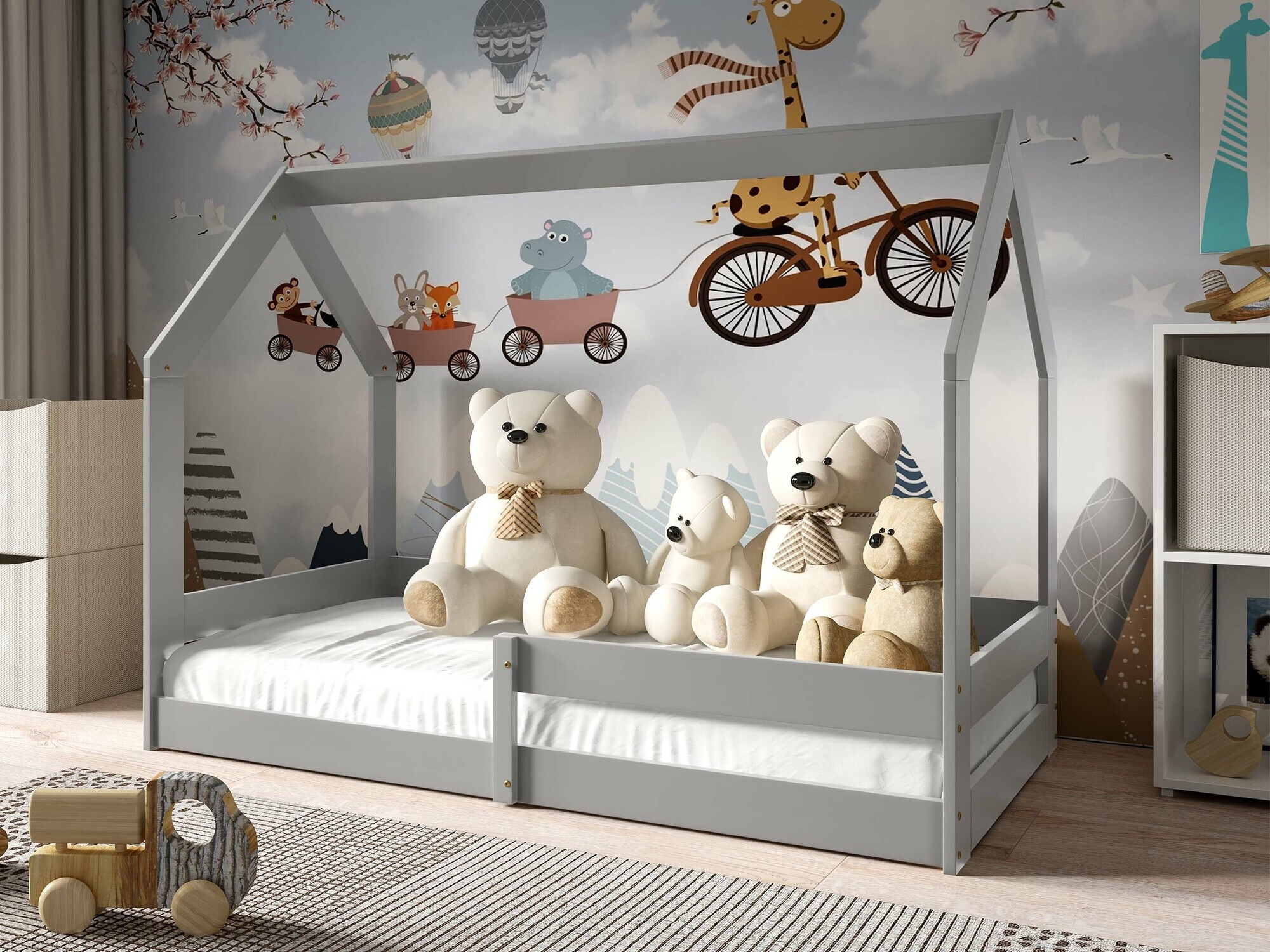 Krevet Edmond 123 (Sivo)