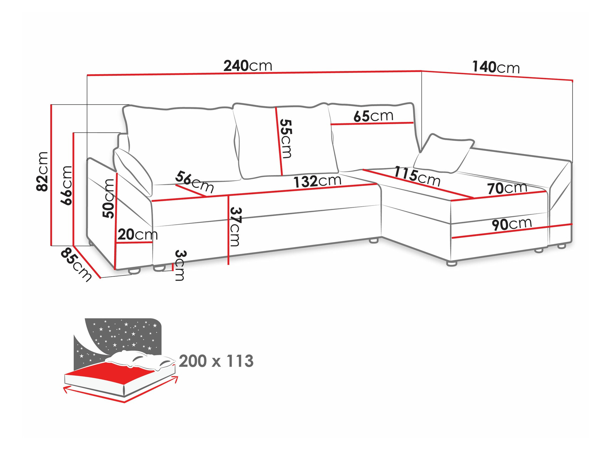 Ugaona sofa Memphis 104 (Mikrofaza 0009 + Mikrofaza 0010)
