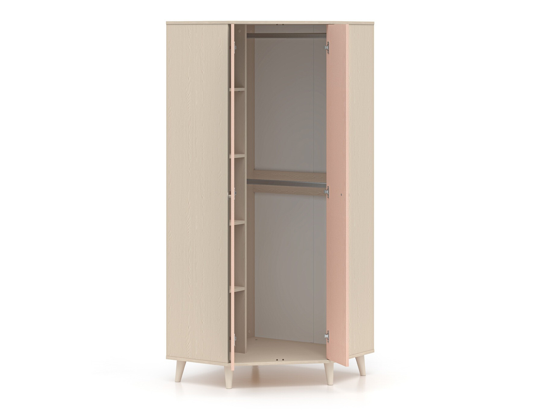 Ugaoni ormar Tortoli 100 (Roza)