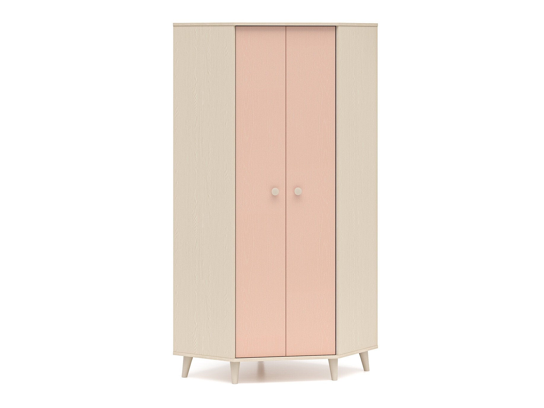 Ugaoni ormar Tortoli 100 (Ružičasta)