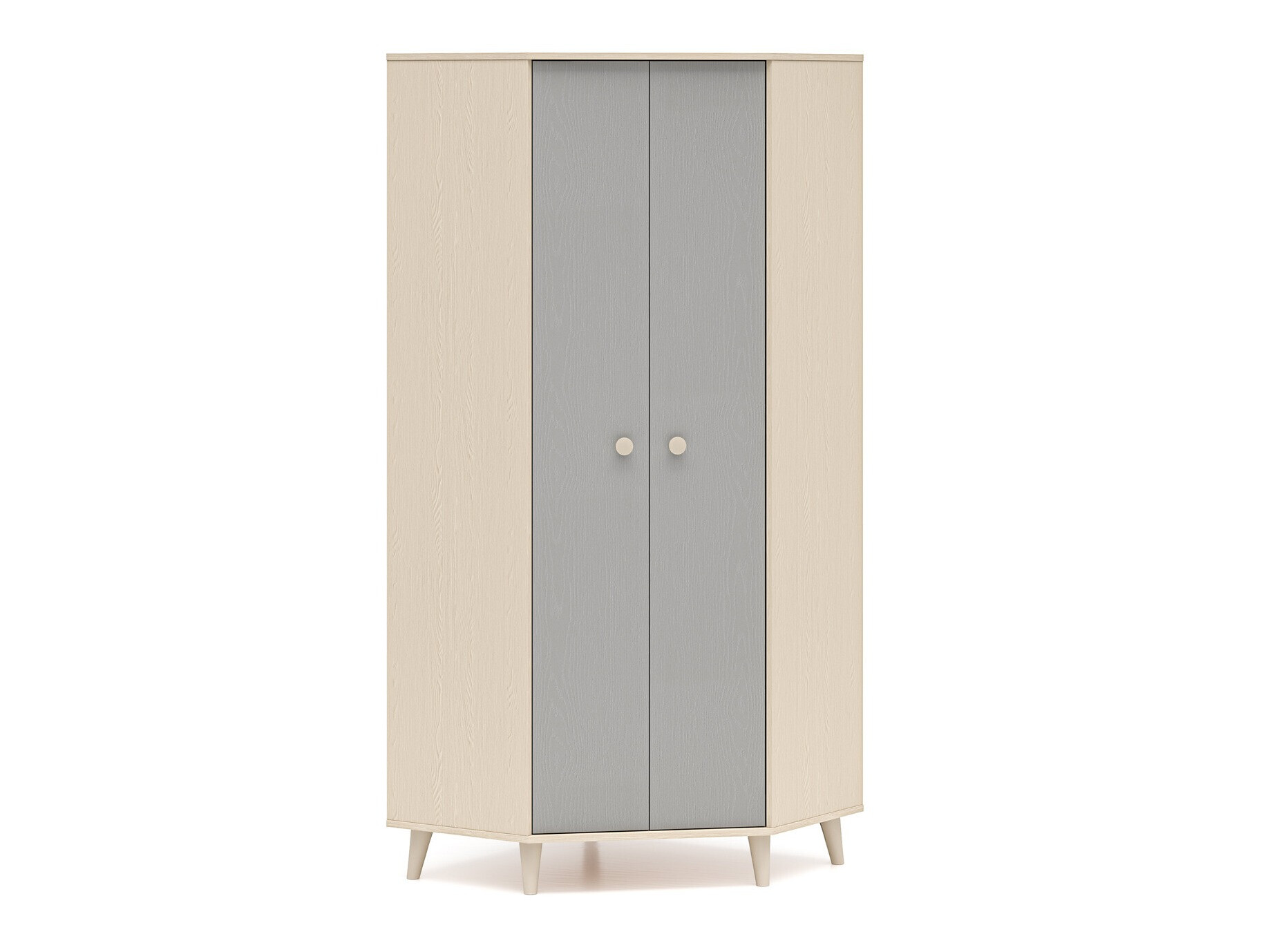 Ugaoni ormar Tortoli 100 (Sivo)