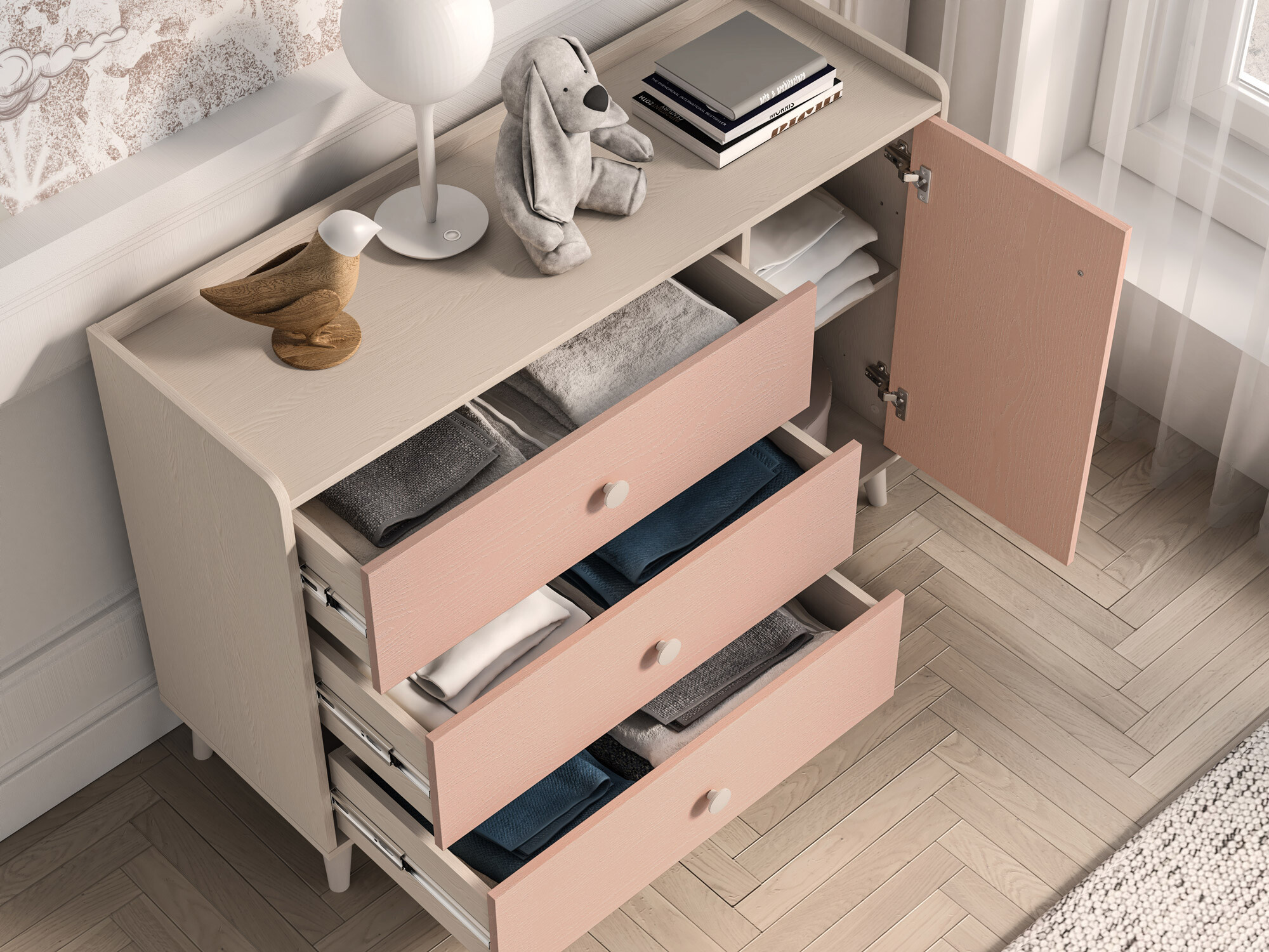 Komoda Tortoli 104 (Roza)