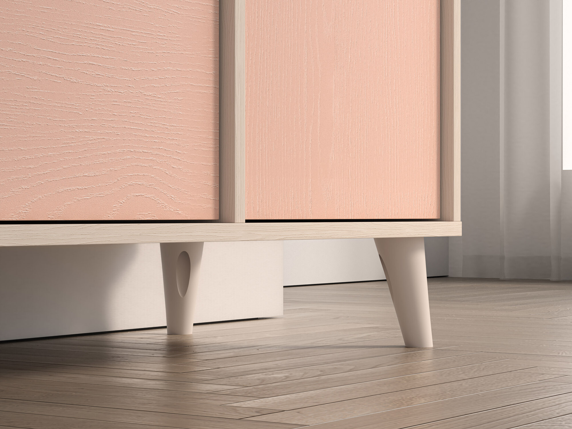 Komoda Tortoli 104 (Ružičasta)