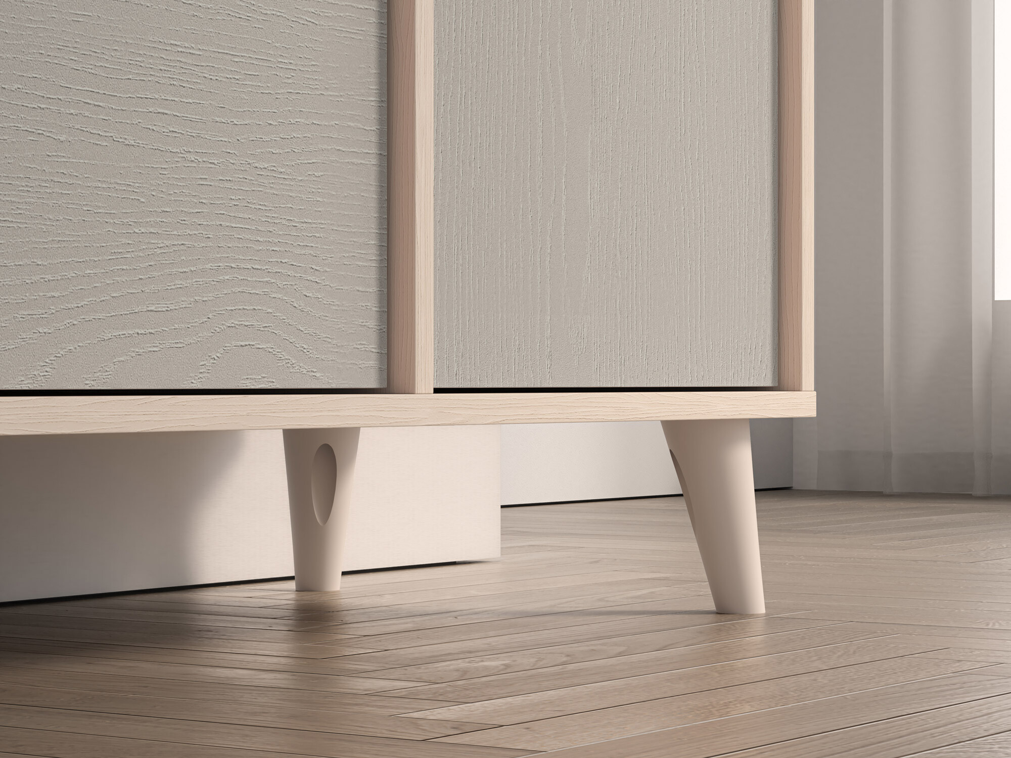 Komoda Tortoli 104 (Sivo)