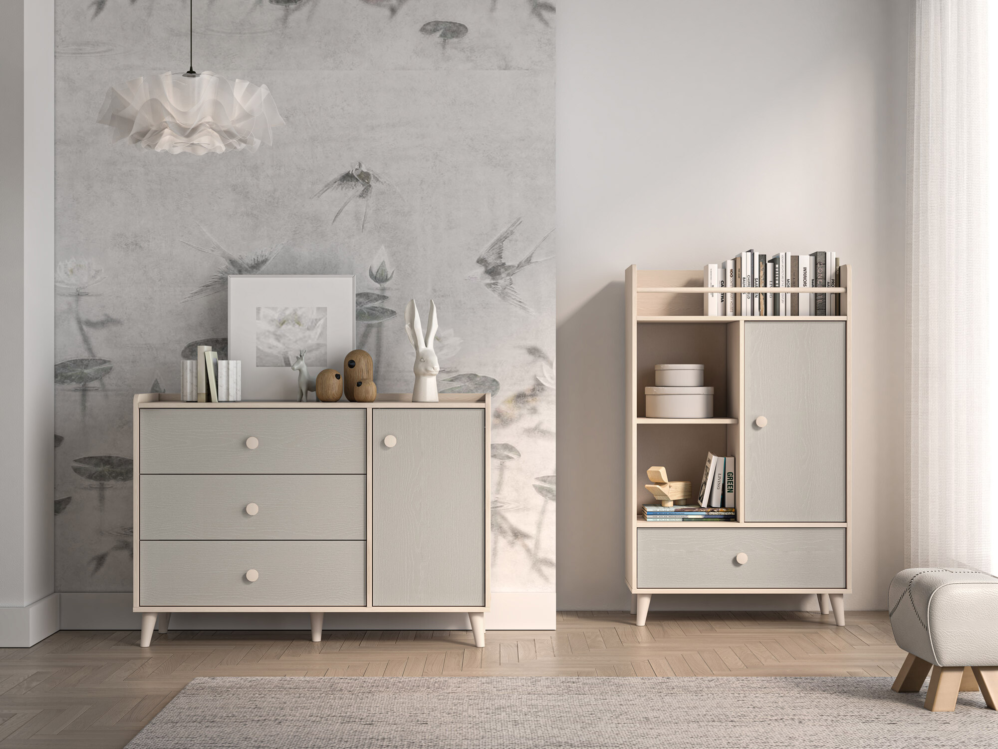 Komoda Tortoli 104 (Sivo)