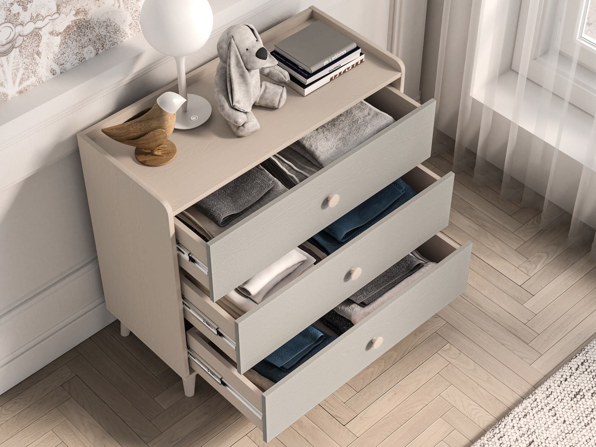 Komoda Tortoli 105 (Sivo)