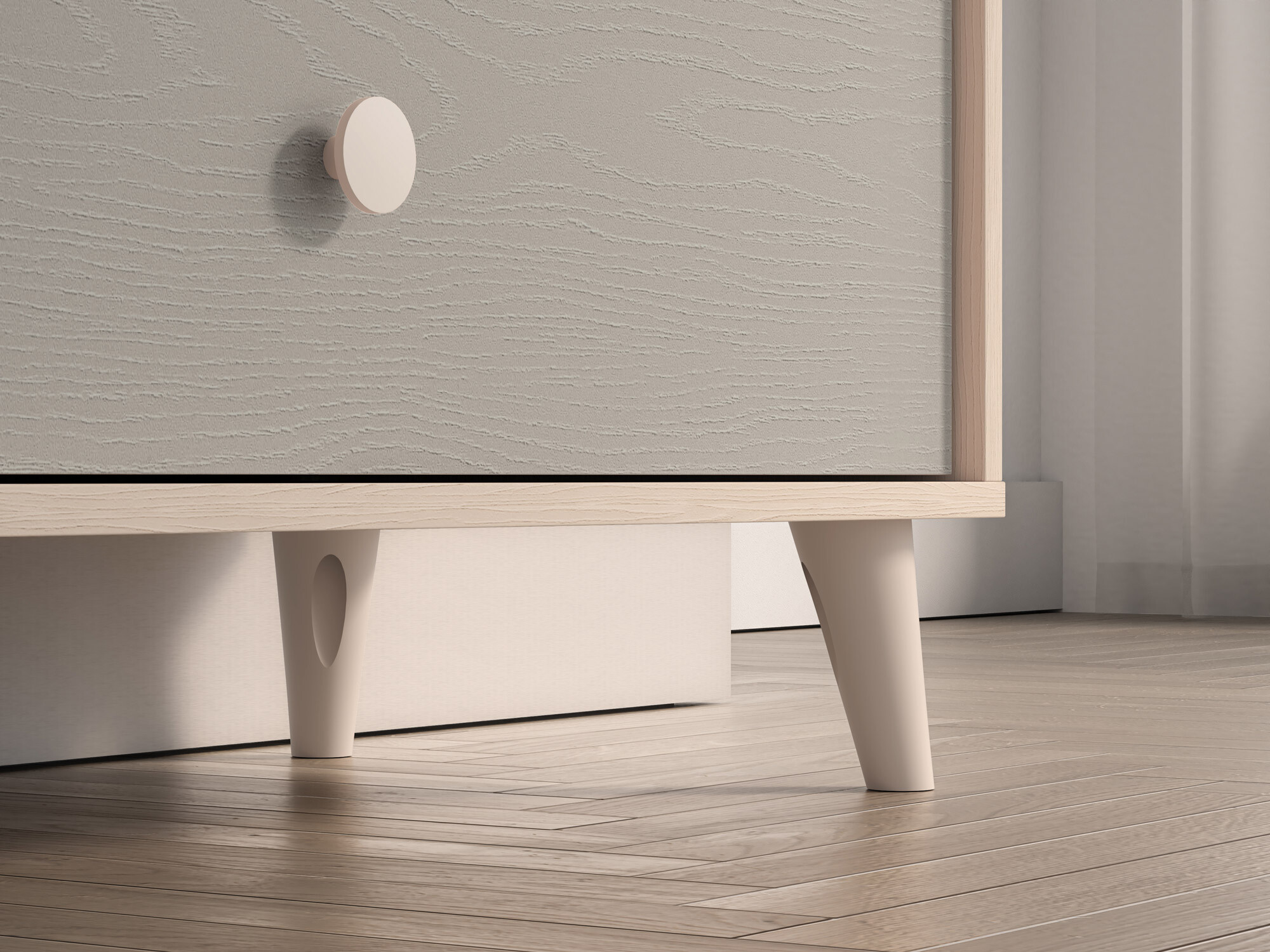 Komoda Tortoli 105 (Sivo)