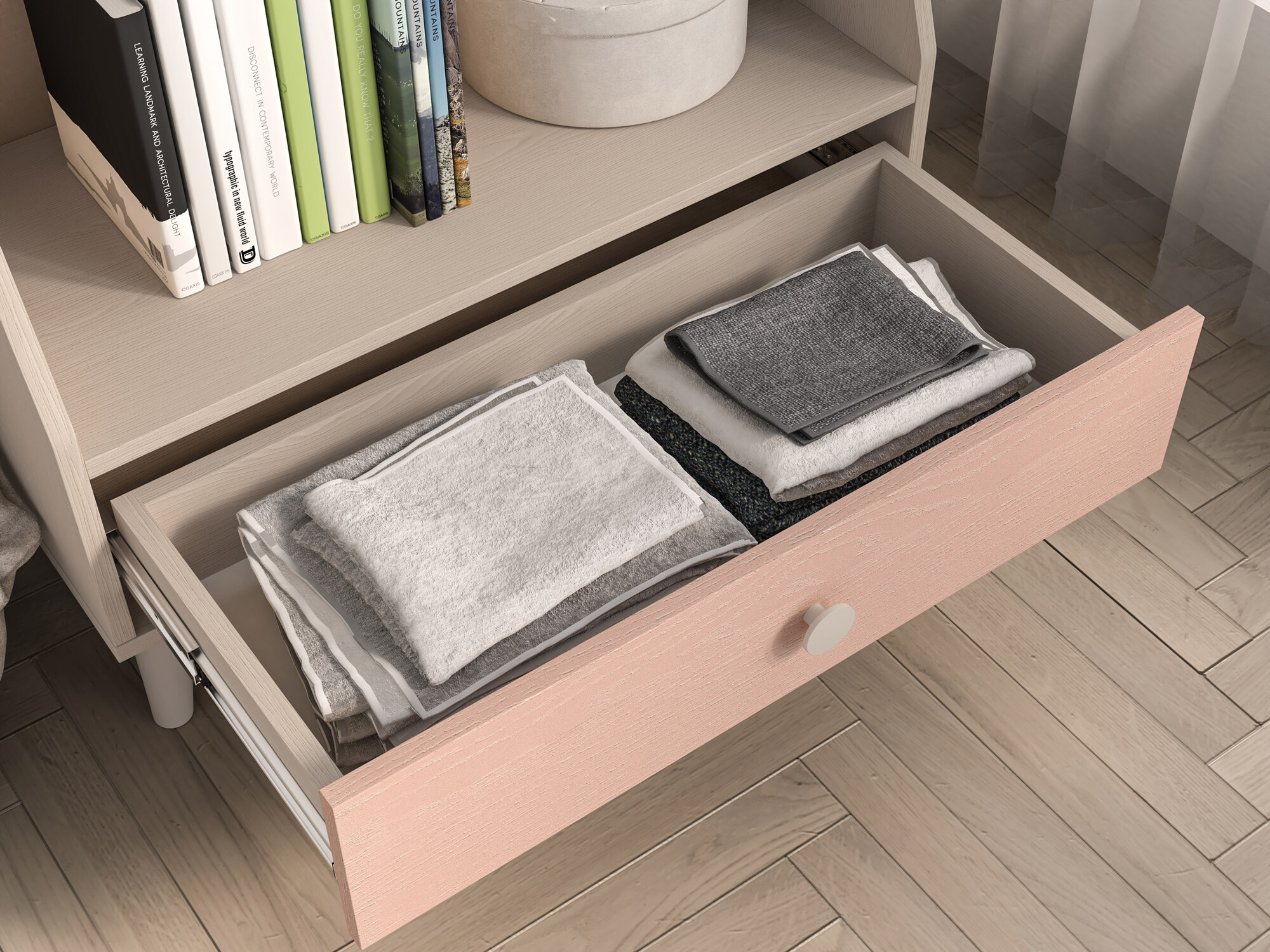 Polica Tortoli 107 (Roza)