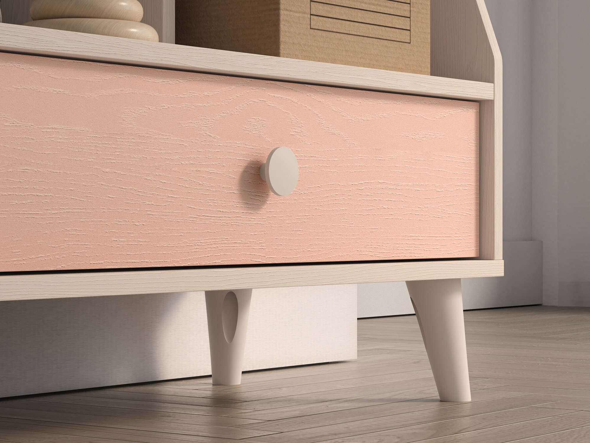 Polica Tortoli 107 (Ružičasta)