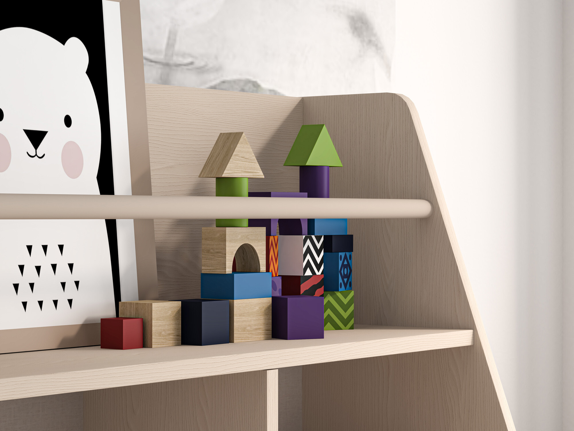 Polica Tortoli 107 (Ružičasta)