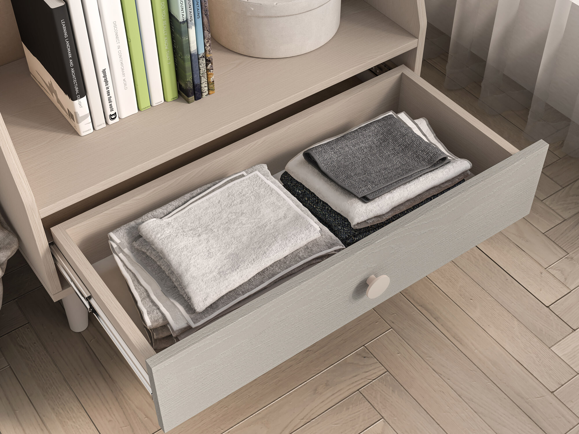 Polica Tortoli 107 (Sivo)