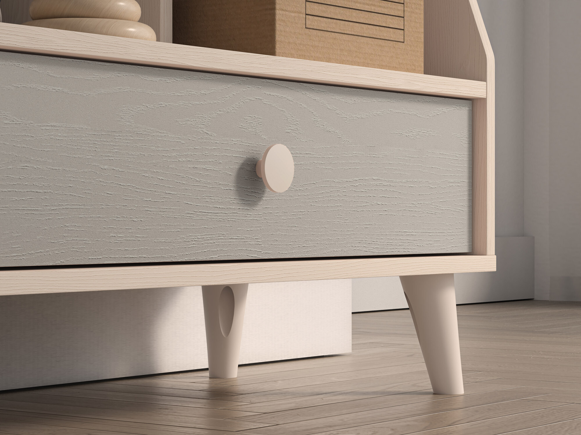 Polica Tortoli 107 (Sivo)