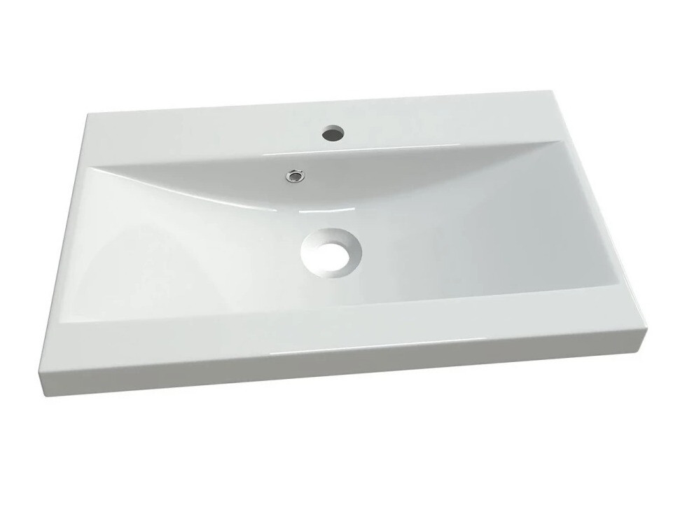 Set za kupatilo Sarasota 123 (Belo + Sjaj siva)