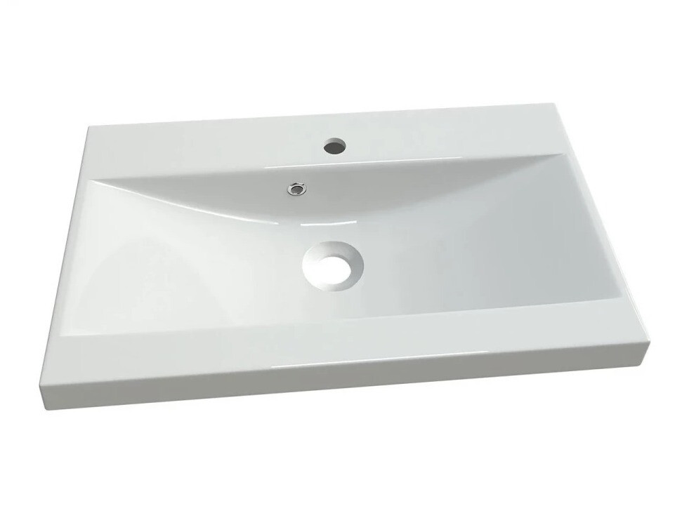 Set za kupatilo Sarasota 123 (Вотан храст + Sjajno belo)