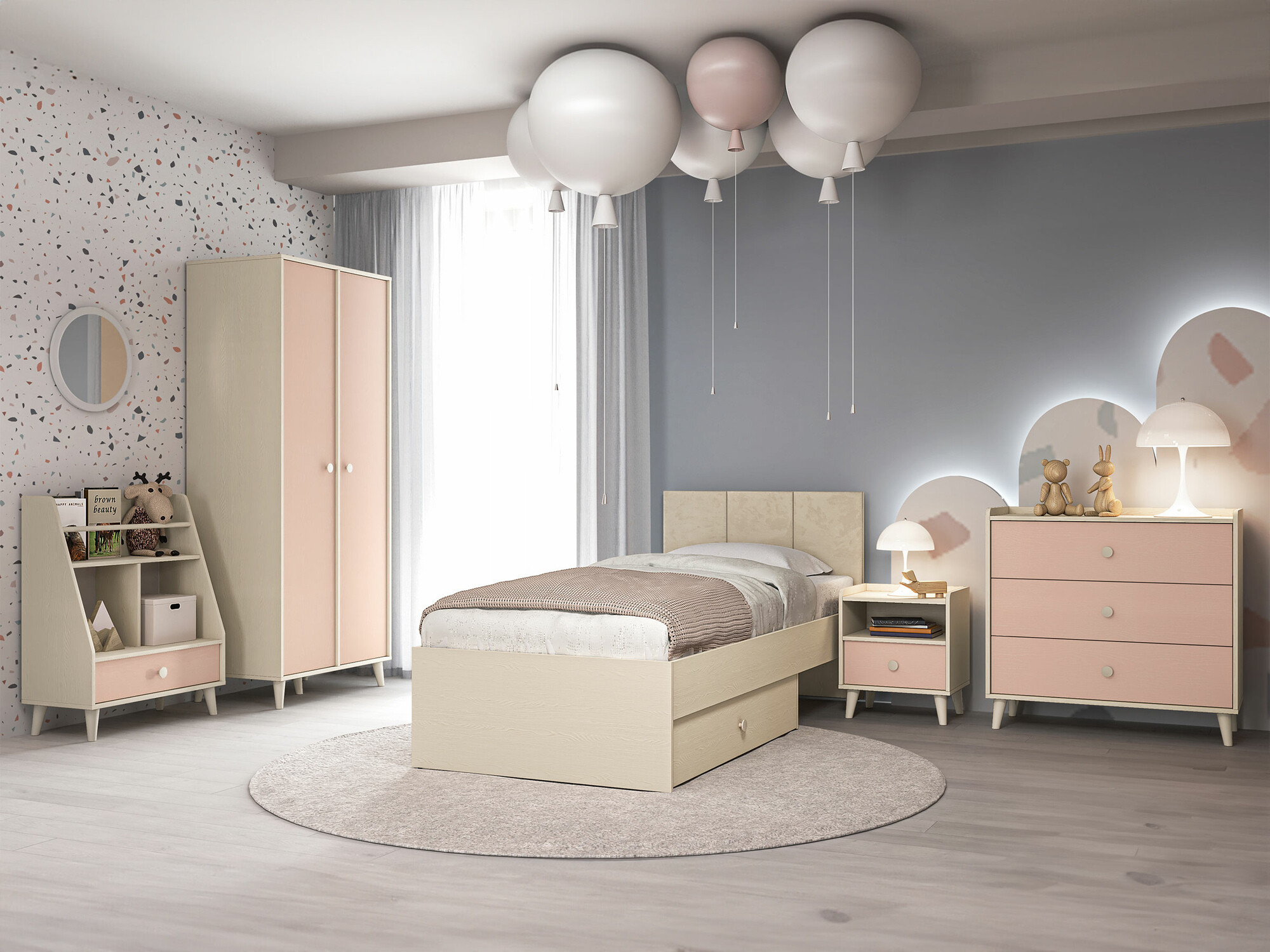 Komoda Tortoli 105 (Ružičasta)