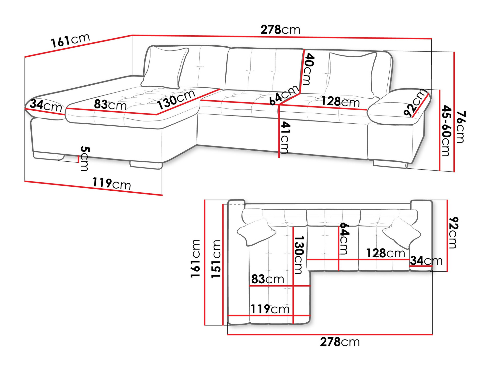 Ugaona sofa Comfivo 219 (Soft 011 + Soul 17)