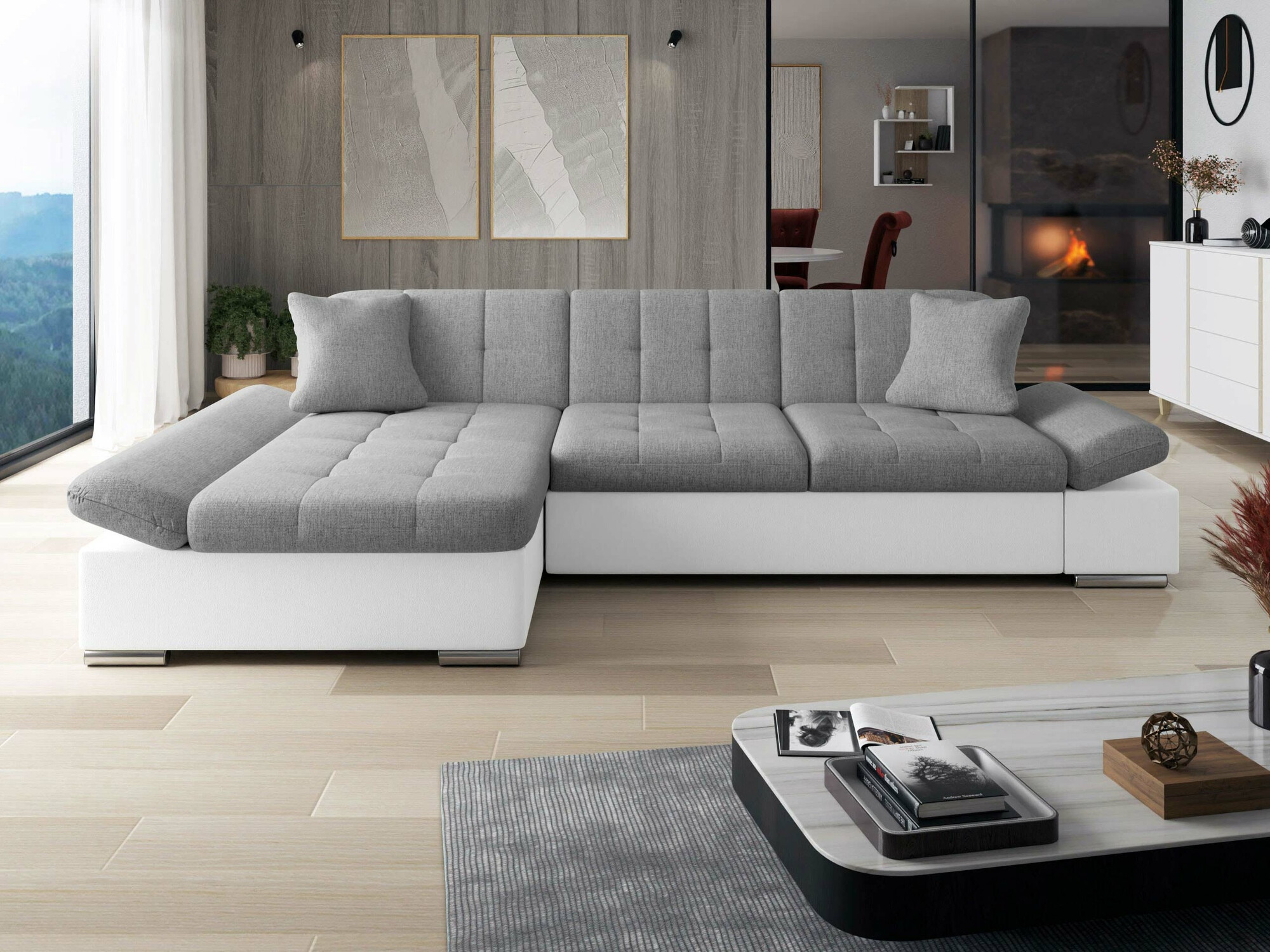 Ugaona sofa Comfivo 219 (Soft 017 + Soul 17)